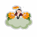 Joaninha Placa Nome Grande