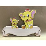 Elefante Placa Nome Grande