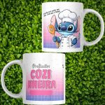 Caneca  Stitch Profissão  COZINHEIRA