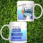 Caneca  Stitch Profissão  COZINHEIRO