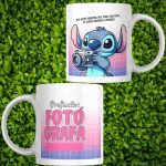 Caneca  Stitch Profissão FOTÓGRAFA